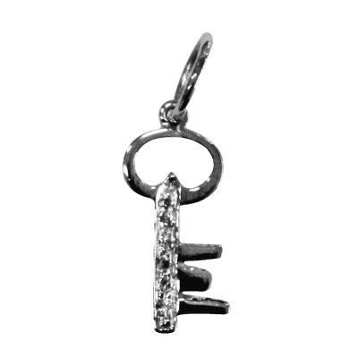 Key to my Heart Charm silver